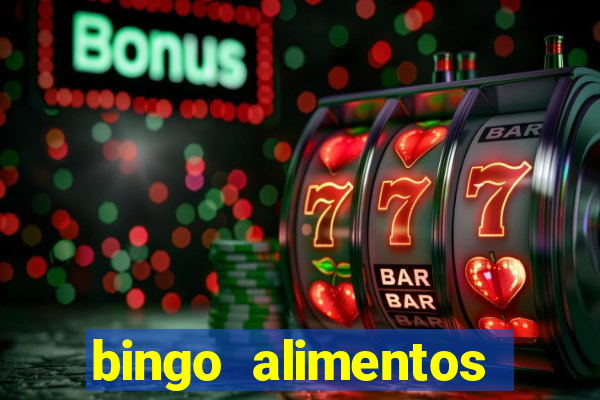 bingo alimentos para imprimir